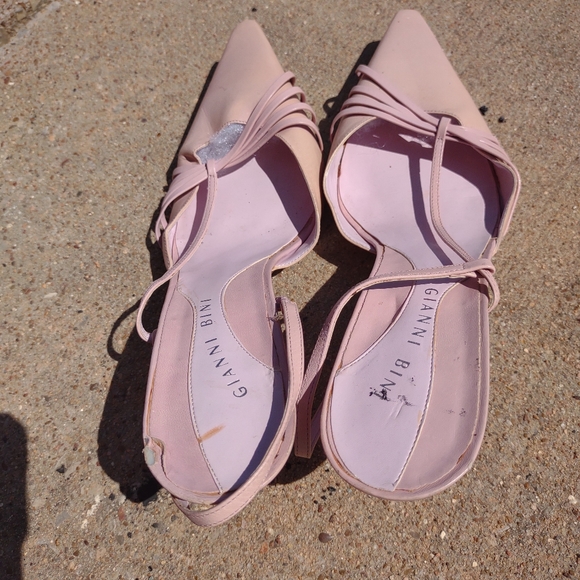 VTG Ginni Bini pink heels size 9M - Picture 10 of 13